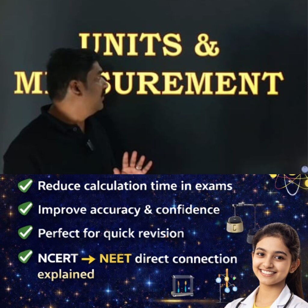 Demo class of NEET physics shortcut course explaining quick problem solving techniques