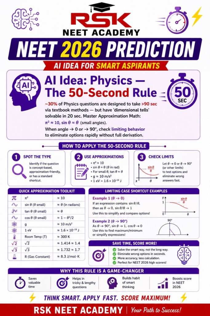 neet 2026 physics prediction chapter wise weightage important topics RSK NEET Academy Salem